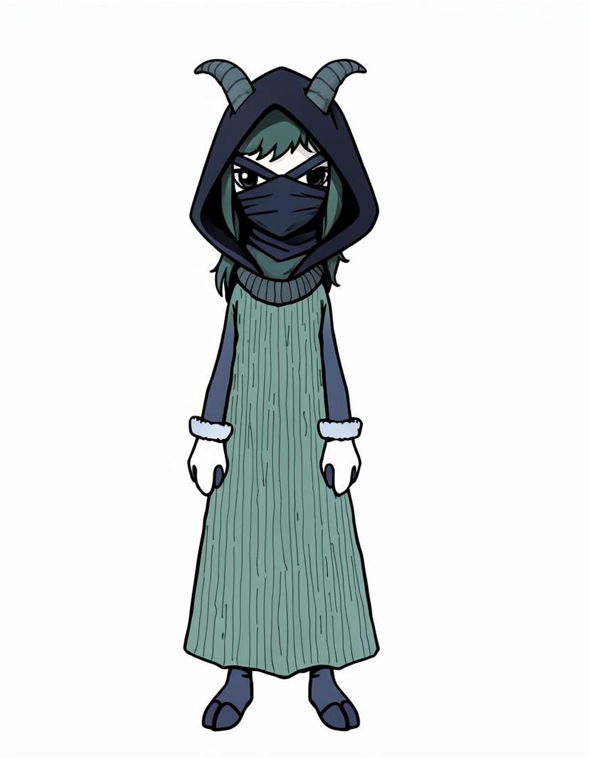 Glimmerhorn, a Deltarune OC made on GenTube