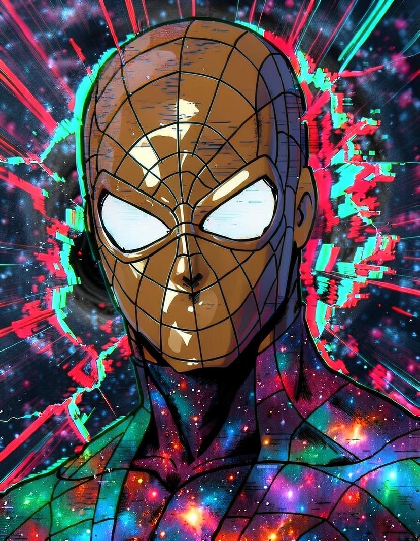 Crimson Veil, a Spider Man OC made on GenTube
