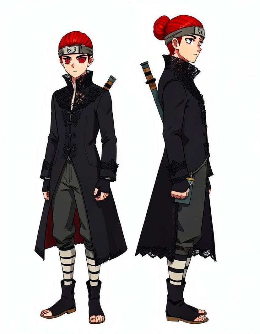 Kuroleaf, a Naruto OC made on GenTube