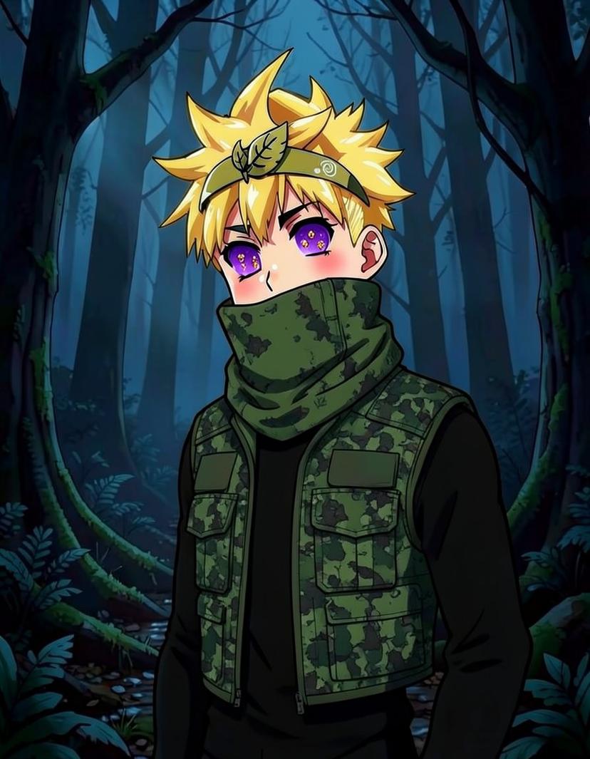 Tyler of the Rōga-shū, a Naruto OC made on GenTube