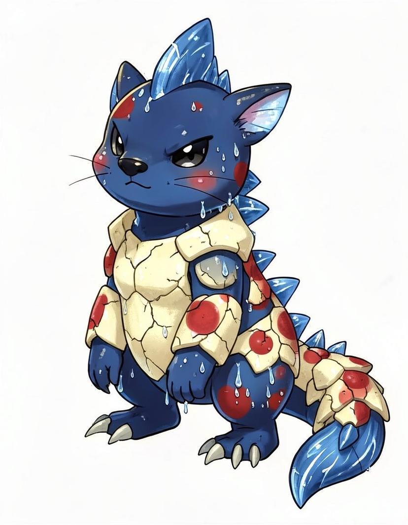 Aquapaddle, a Pokemon OC made on GenTube