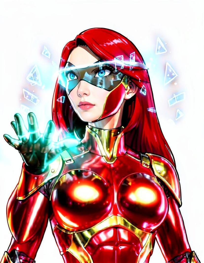 Crimson Cipher, a Marvel Superhero OC made on GenTube