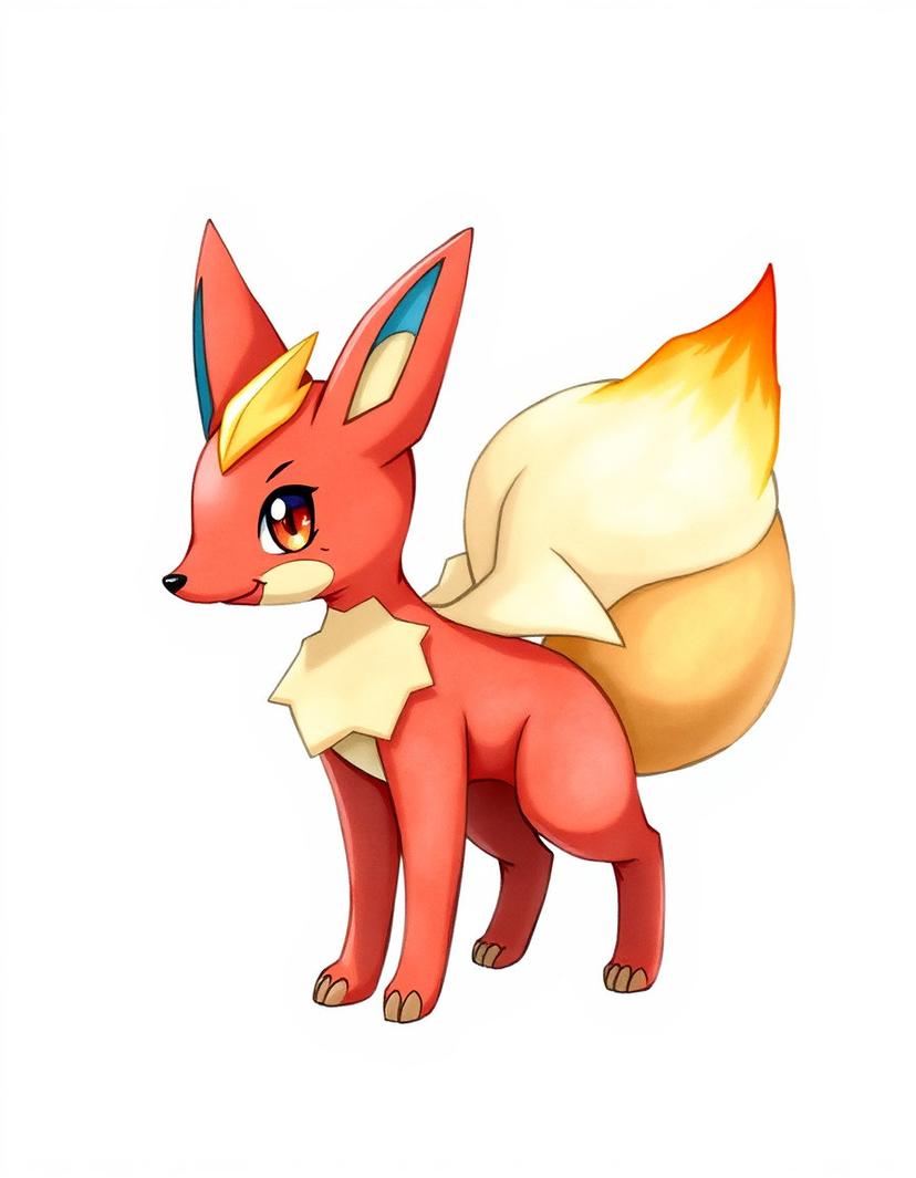 Pyrofox, a Pokemon OC made on GenTube