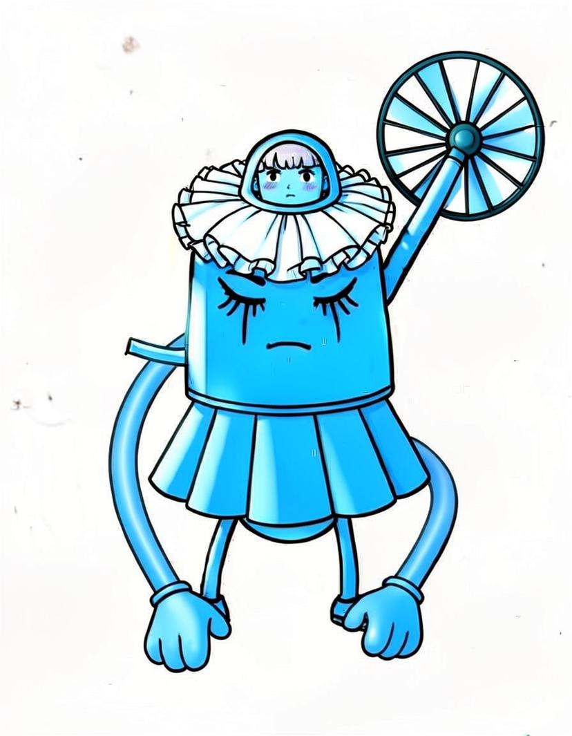Blue Sprout, a Dandys World OC made on GenTube