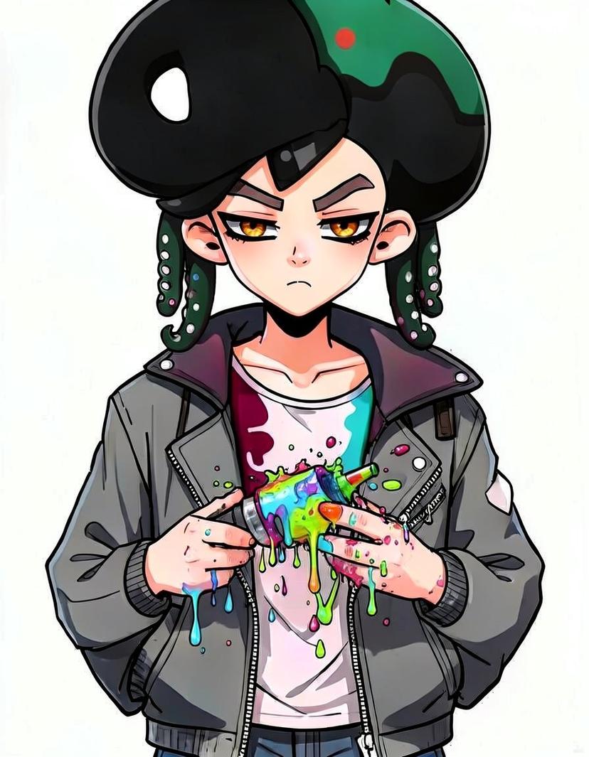 Inkflare, a Splatoon OC made on GenTube