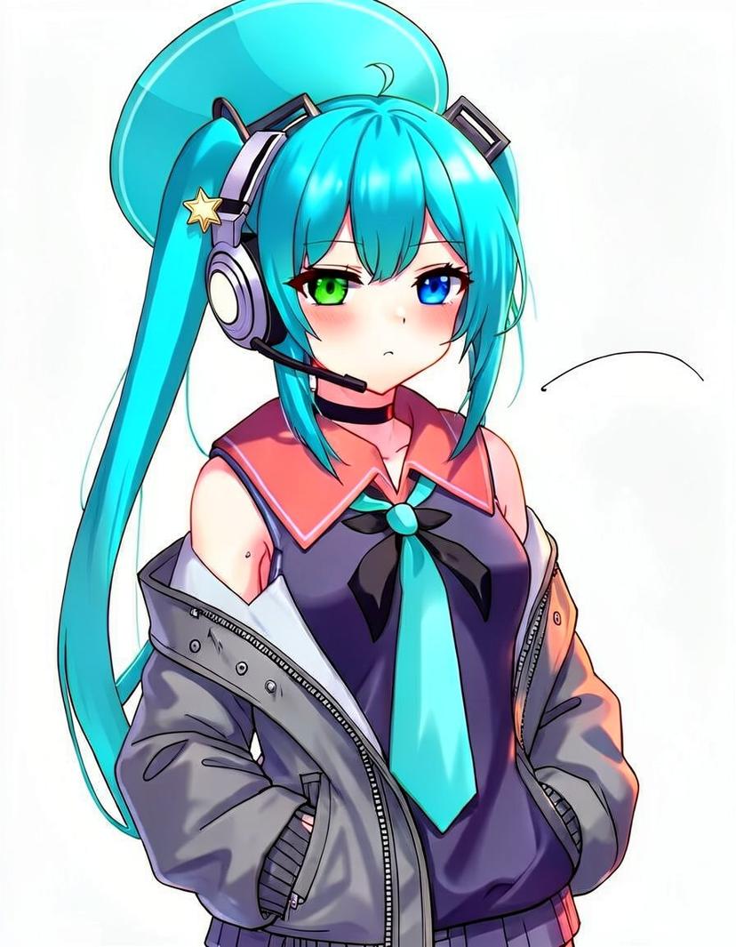 Pixel Star, a Vocaloid OC made on GenTube