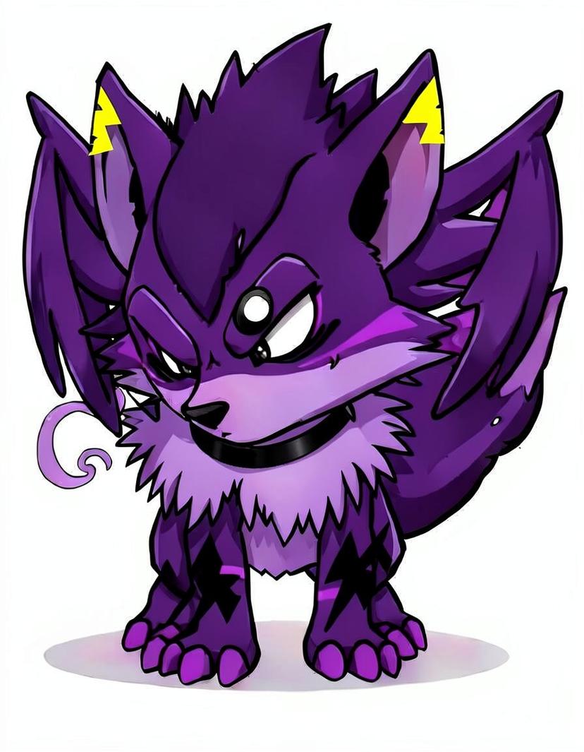 Nightglint, a Pokemon OC made on GenTube