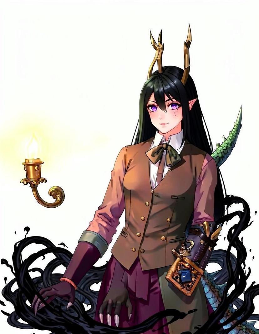 Nightlance, a Fourth Wing OC made on GenTube
