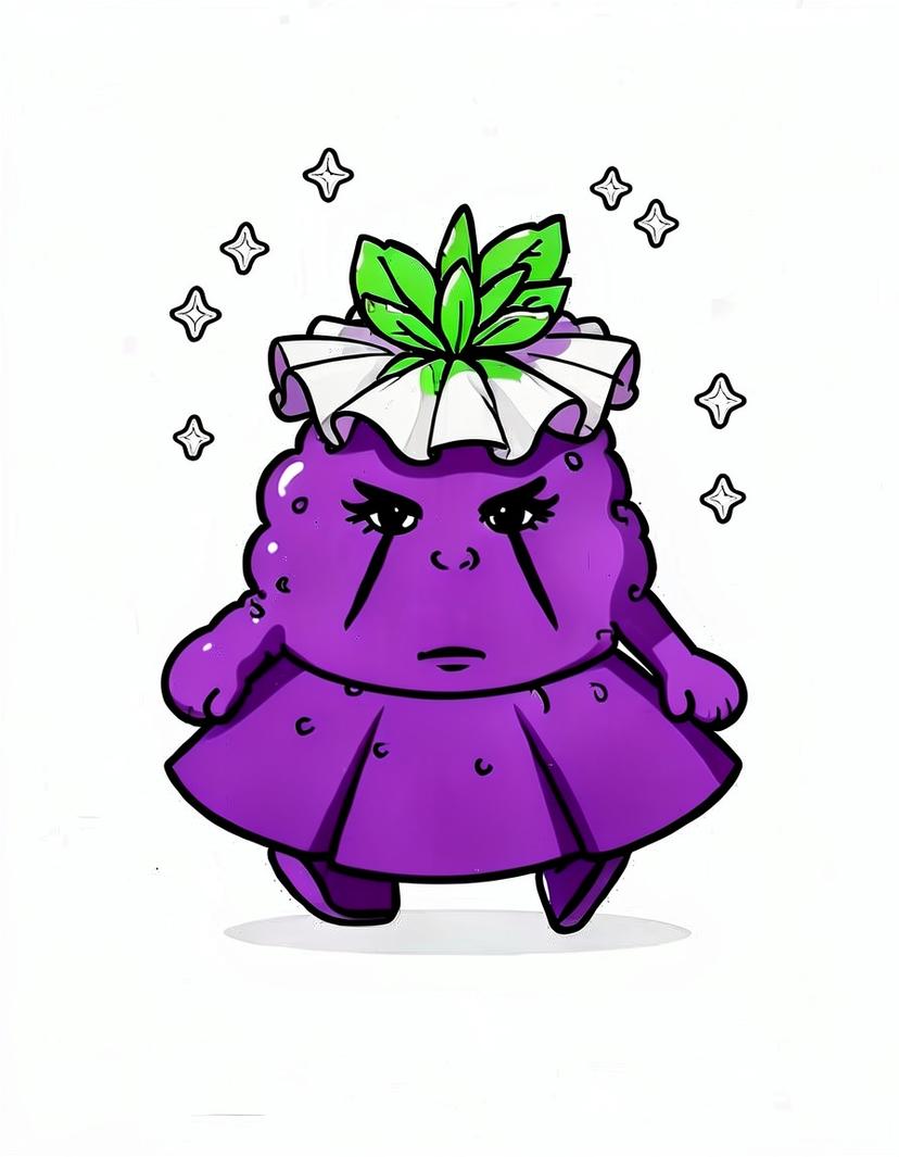 GrapeGlimmer, a Dandys World OC made on GenTube