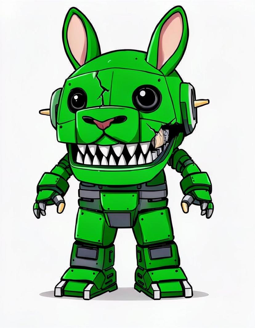 Plushy trap, a FNAF OC made on GenTube