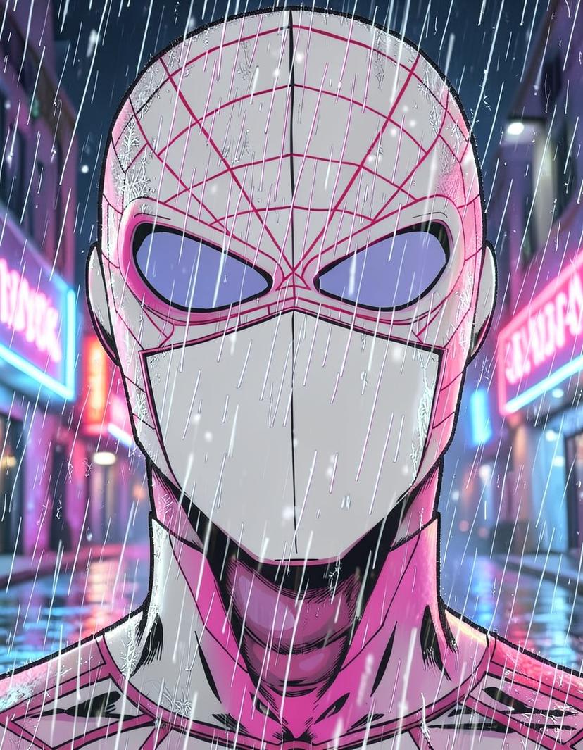 Azure Collarshade, a Spider Man OC made on GenTube