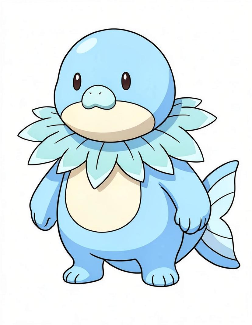 Seafoam Puff, a Pokemon OC made on GenTube