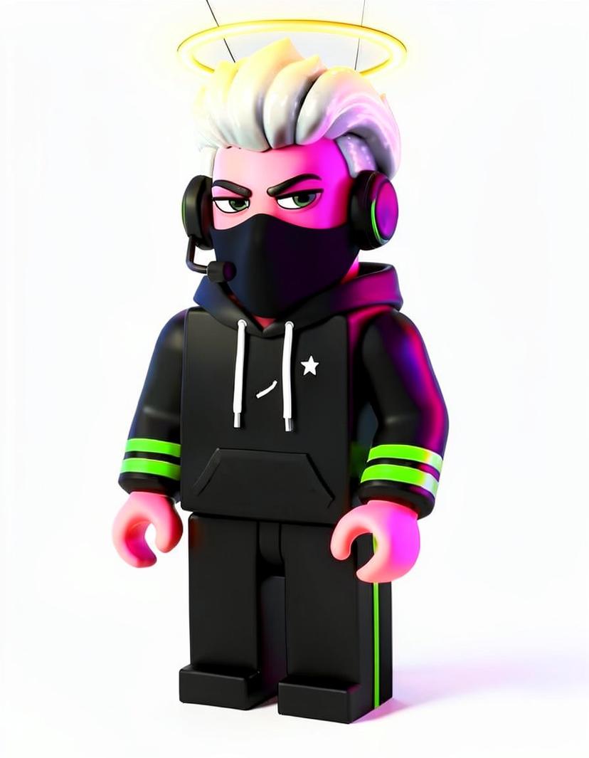 PixelShade, a Roblox OC made on GenTube