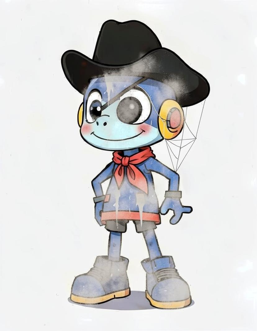 Cobalt Corsair, a FNAF OC made on GenTube