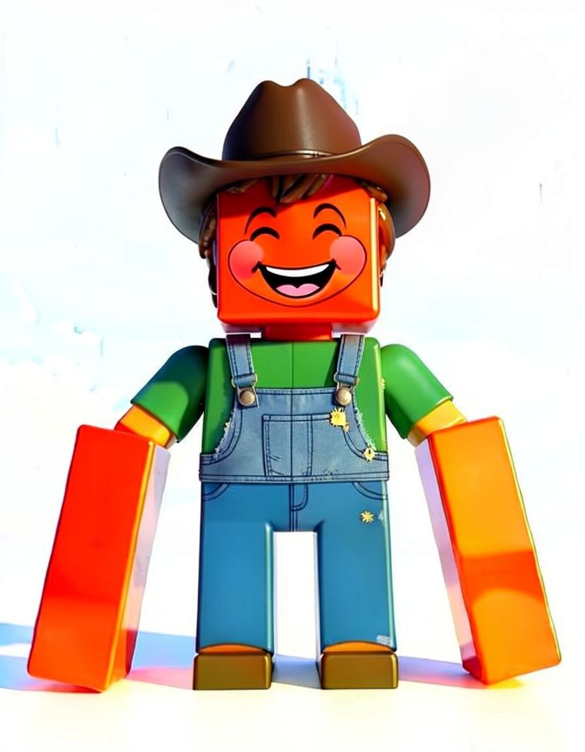 Redblock Rancher, a Roblox OC made on GenTube