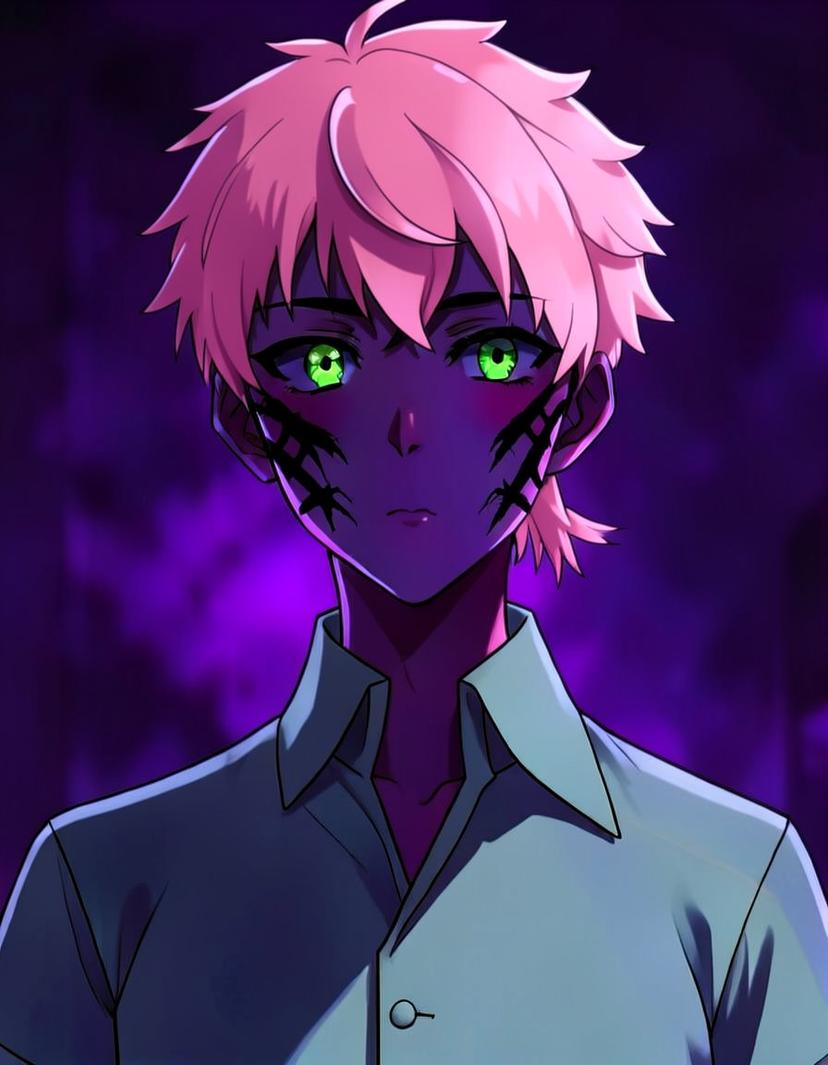 Kuroshi, a Jujutsu Kaisen OC made on GenTube