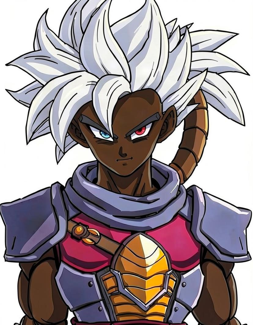Tensai, a Dragon Ball OC made on GenTube