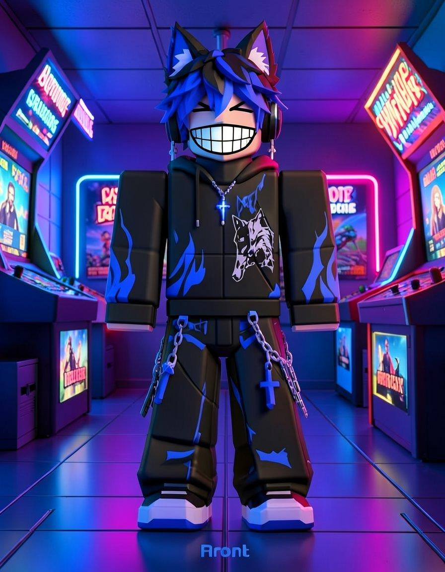 blue furry