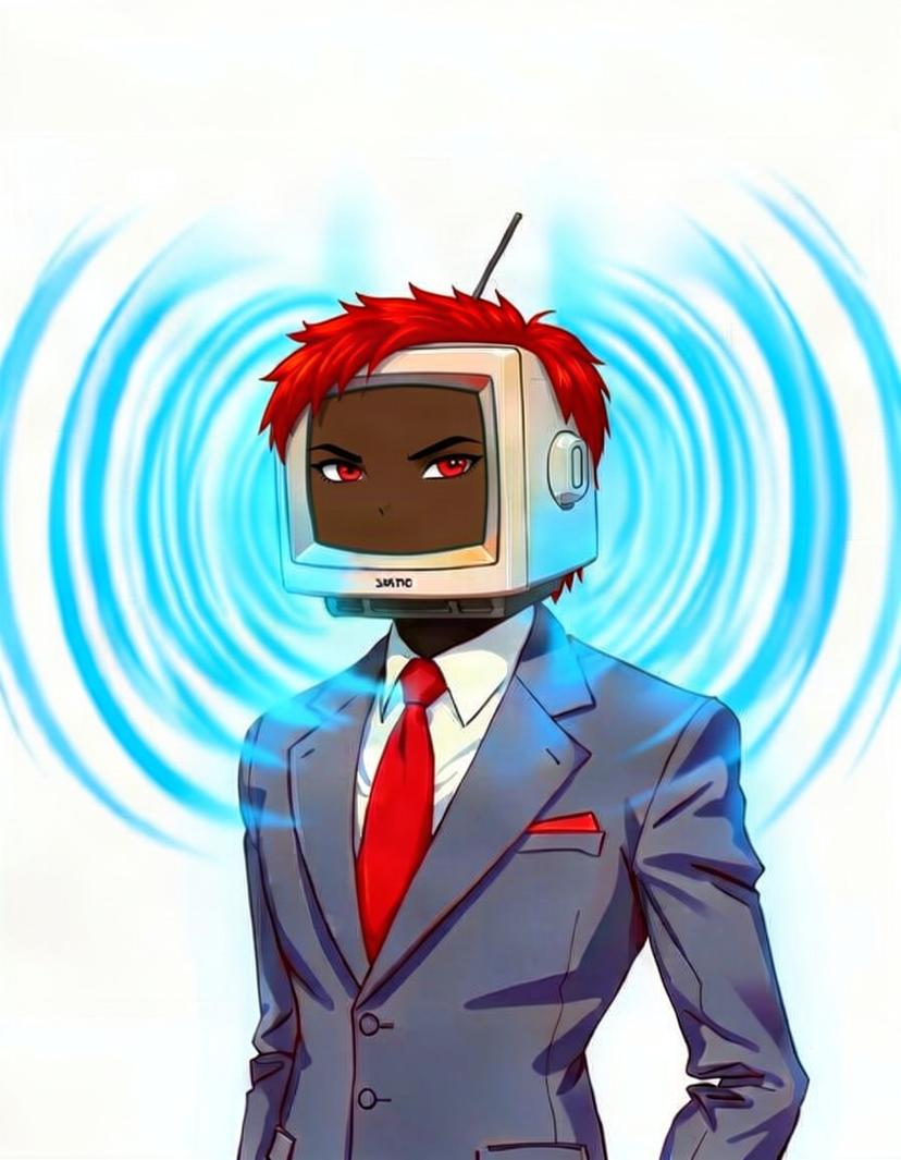 Static Blaze, a Skibidi Toilet OC made on GenTube