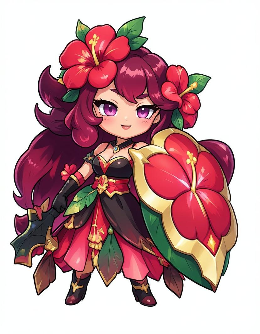 Hibiscus Cookie, a Crk OC made on GenTube