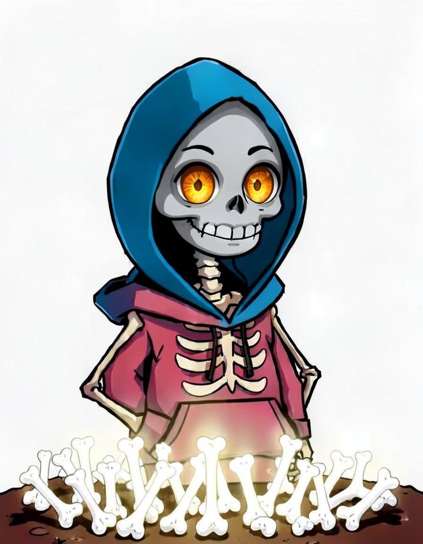 Boneveil, a Undertale OC made on GenTube