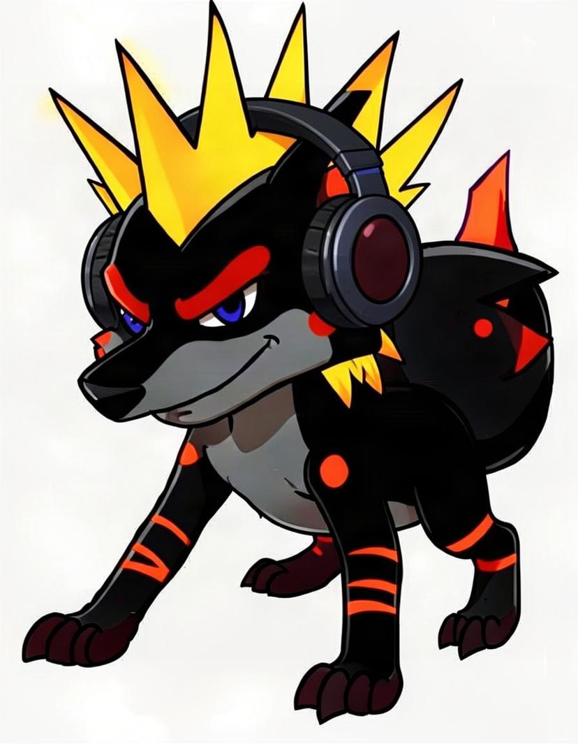 Nightspike, a Pokemon OC made on GenTube