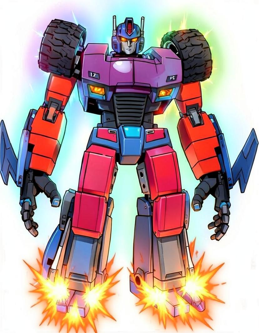 Amberstride, a Transformers OC made on GenTube