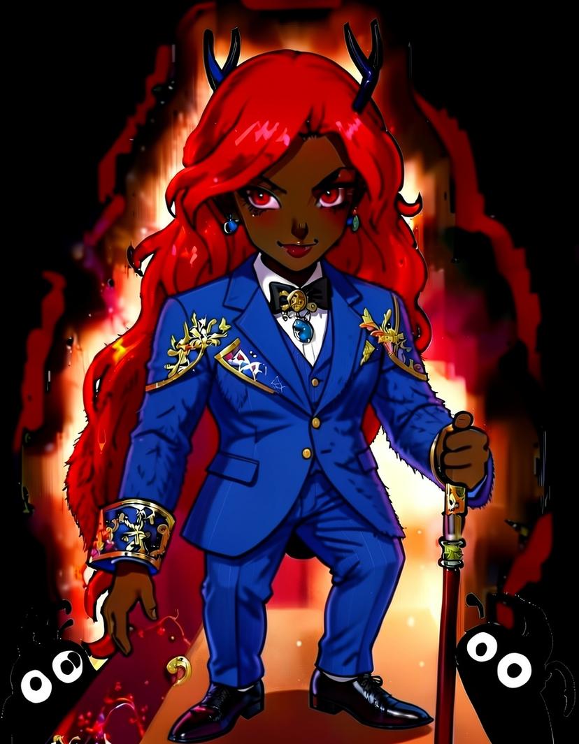 Seraphine, a Hazbin Hotel OC made on GenTube