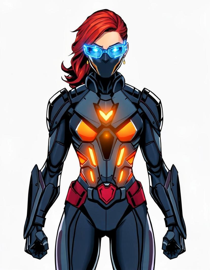 Tech Girl, a Marvel Superhero OC made on GenTube