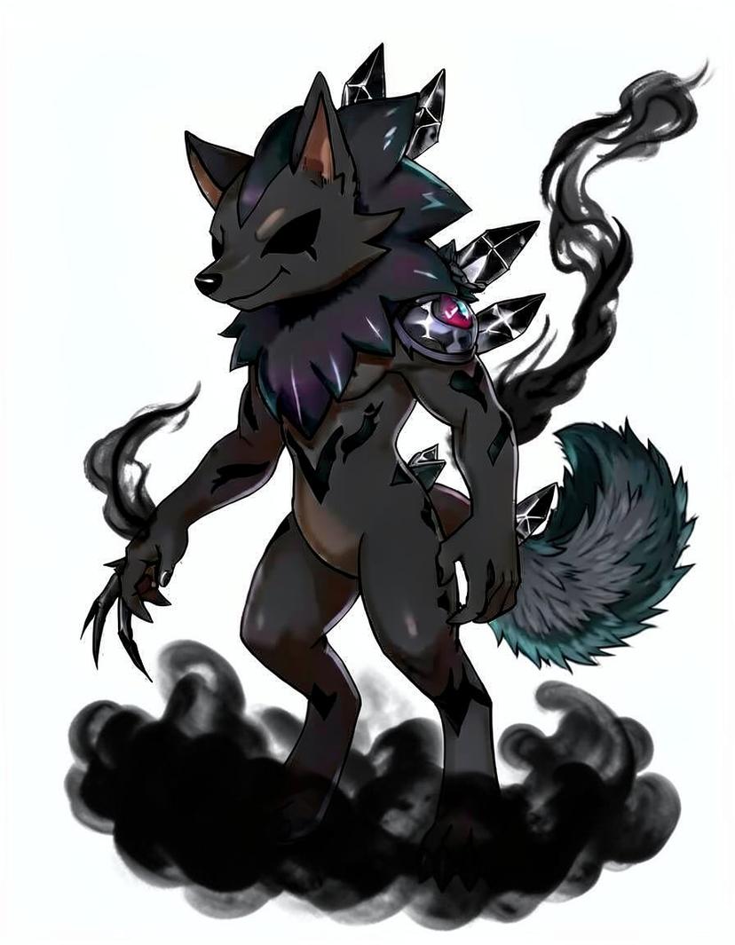 Umbrahowl, a Pokemon OC made on GenTube