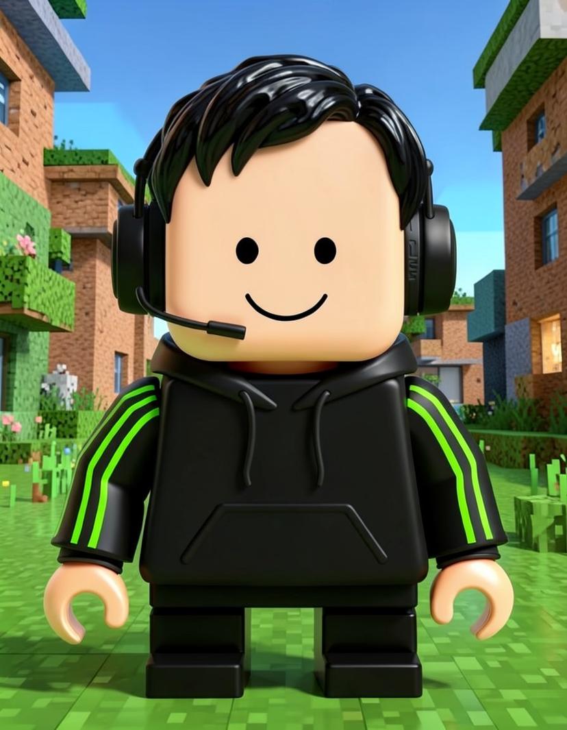 NeonPixel, a Roblox OC made on GenTube