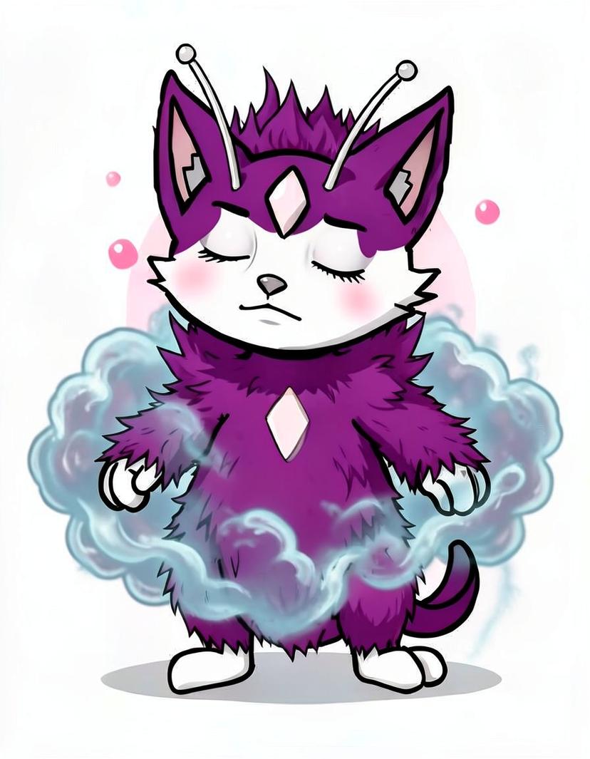 Purrgem, a Pokemon OC made on GenTube