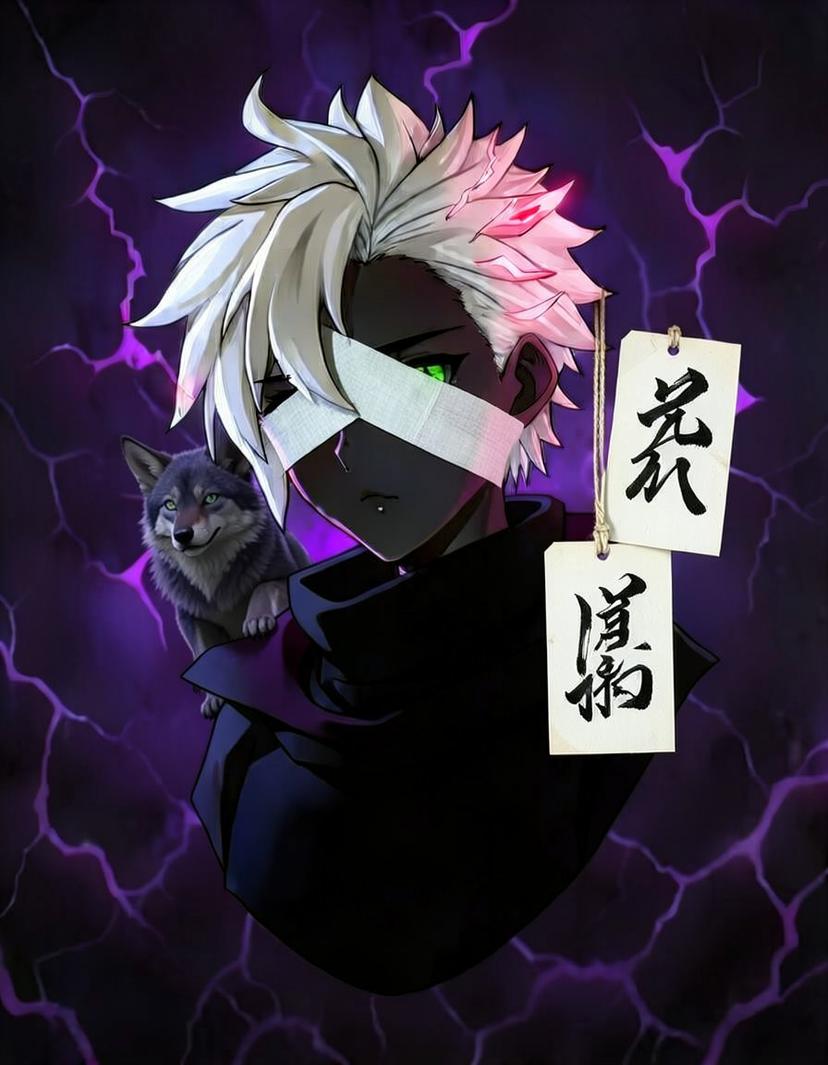 Silvershard, a Jujutsu Kaisen OC made on GenTube