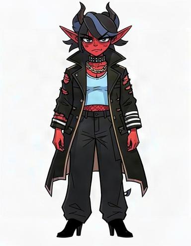 Nana, a Hazbin Hotel OC made on GenTube