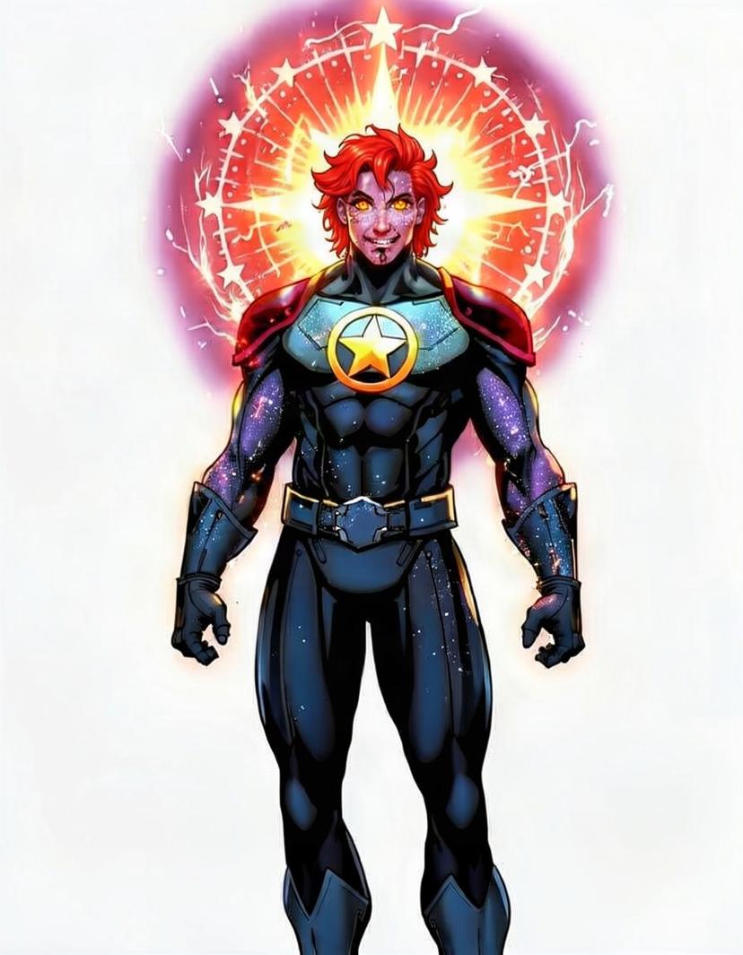 Crimson Nova, a Marvel Superhero OC made on GenTube