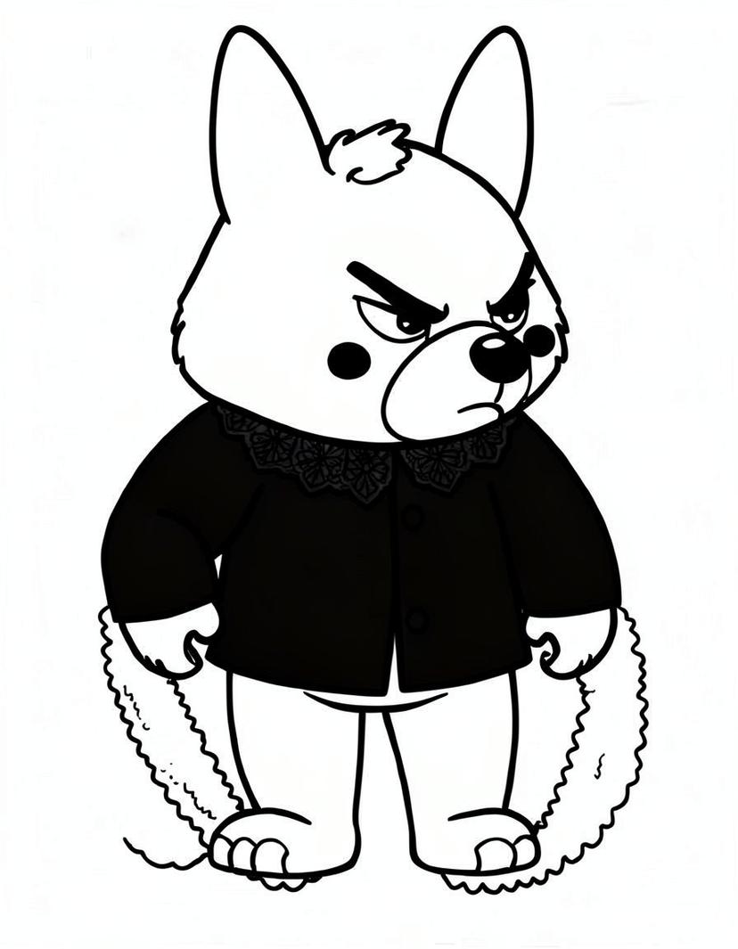 Midnight, a Dandys World OC made on GenTube
