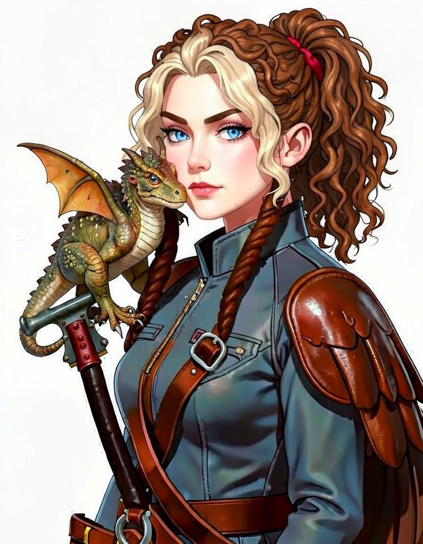 Frostwind, a How to Train Your Dragon OC made on GenTube