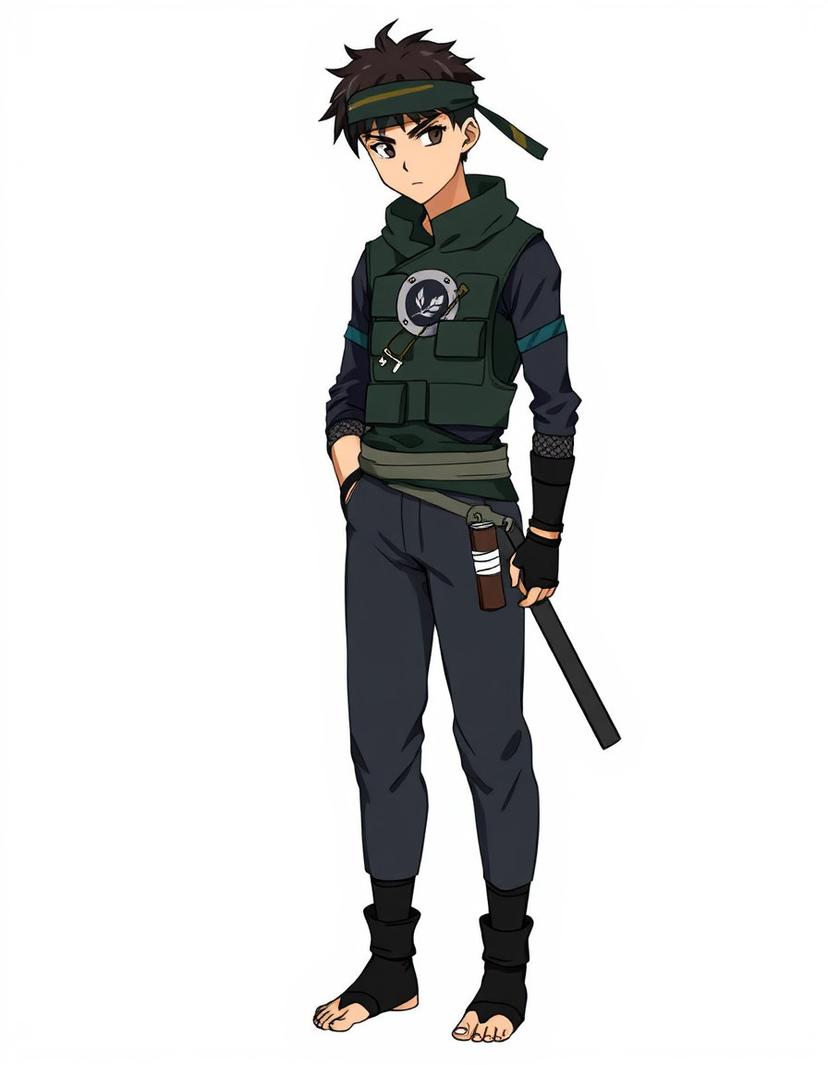 Leafblade, a Naruto OC made on GenTube