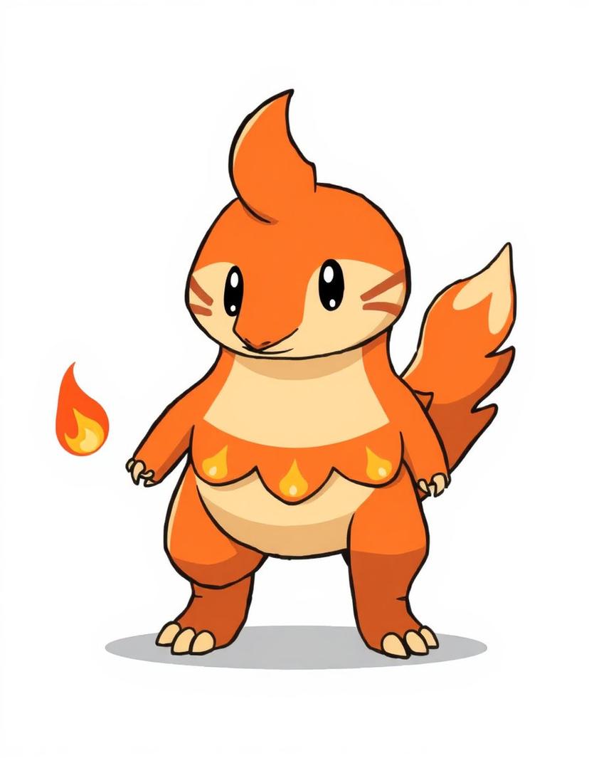 Emberstripe, a Pokemon OC made on GenTube