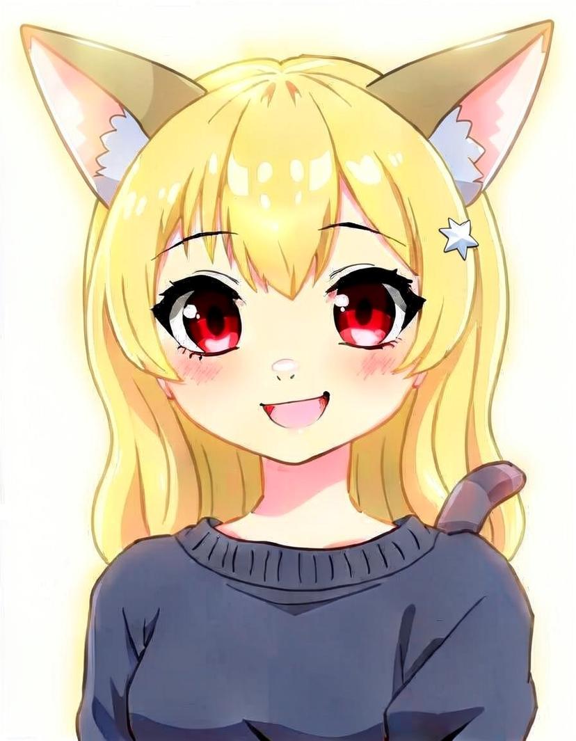 Mira Frostpaws, a Catgirl OC made on GenTube