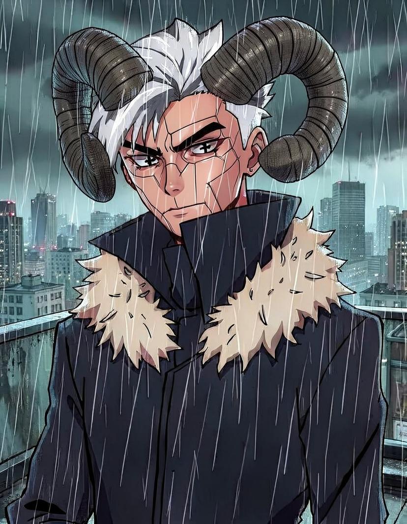 Shadehorn, a My Hero Academia OC made on GenTube