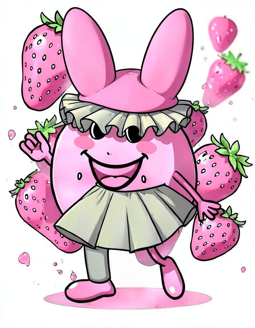 Strawberry Sprig, a Dandys World OC made on GenTube