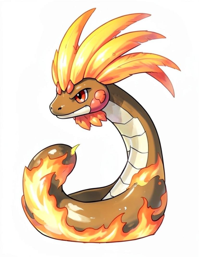 Cindercoil, a Pokemon OC made on GenTube