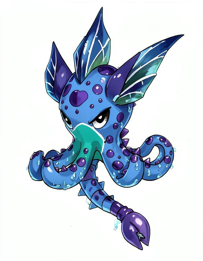 Aquaix, a Pokemon OC made on GenTube