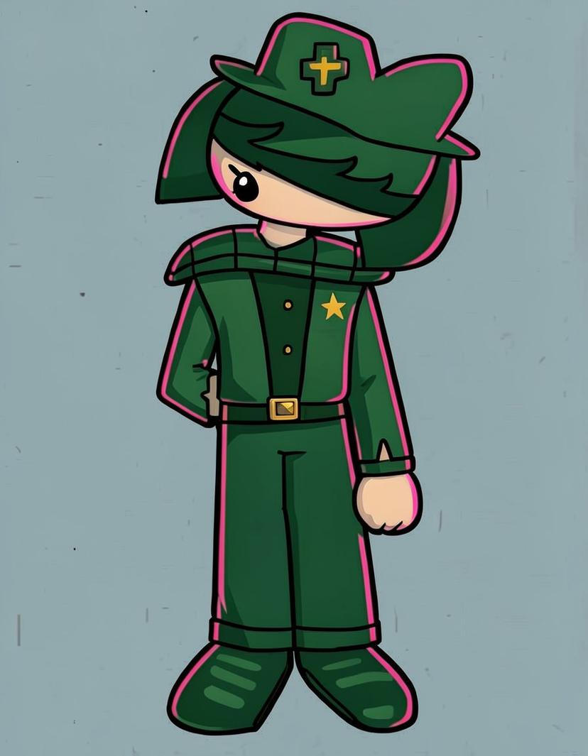 Clover, a Deltarune OC made on GenTube