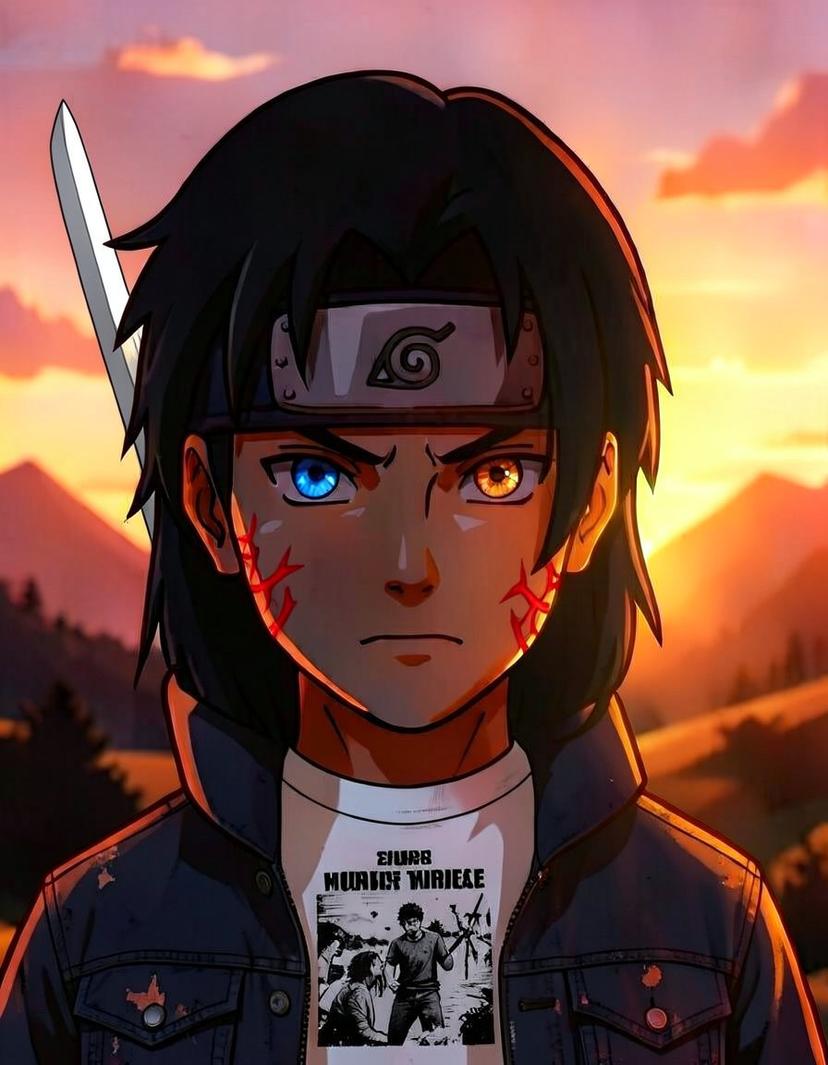 Kuroshin, a Naruto OC made on GenTube