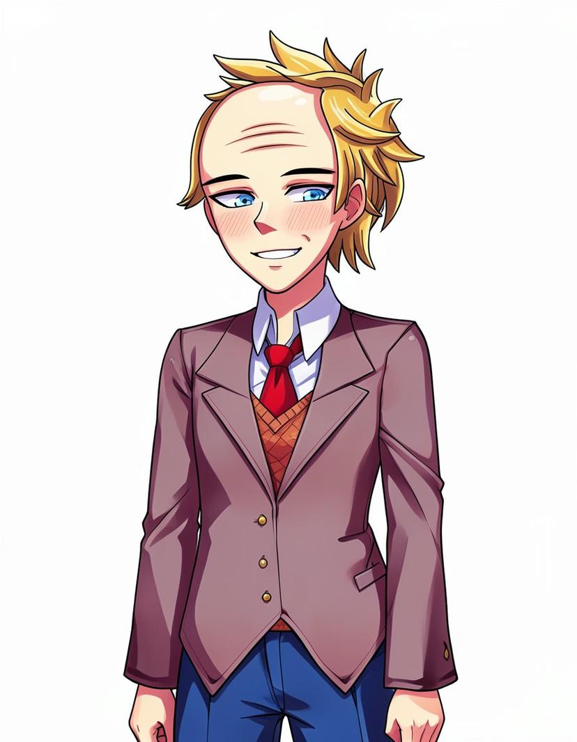 Kevin Charleton, a DDLC OC made on GenTube