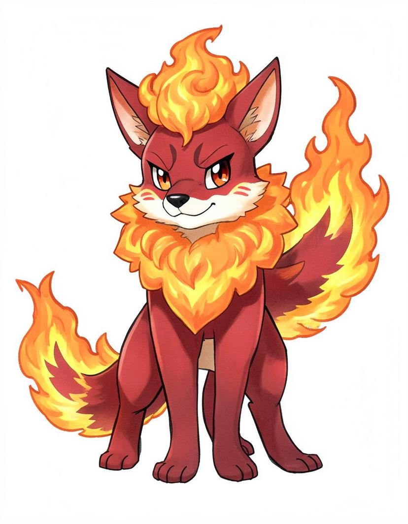 Blazehowl, a Pokemon OC made on GenTube