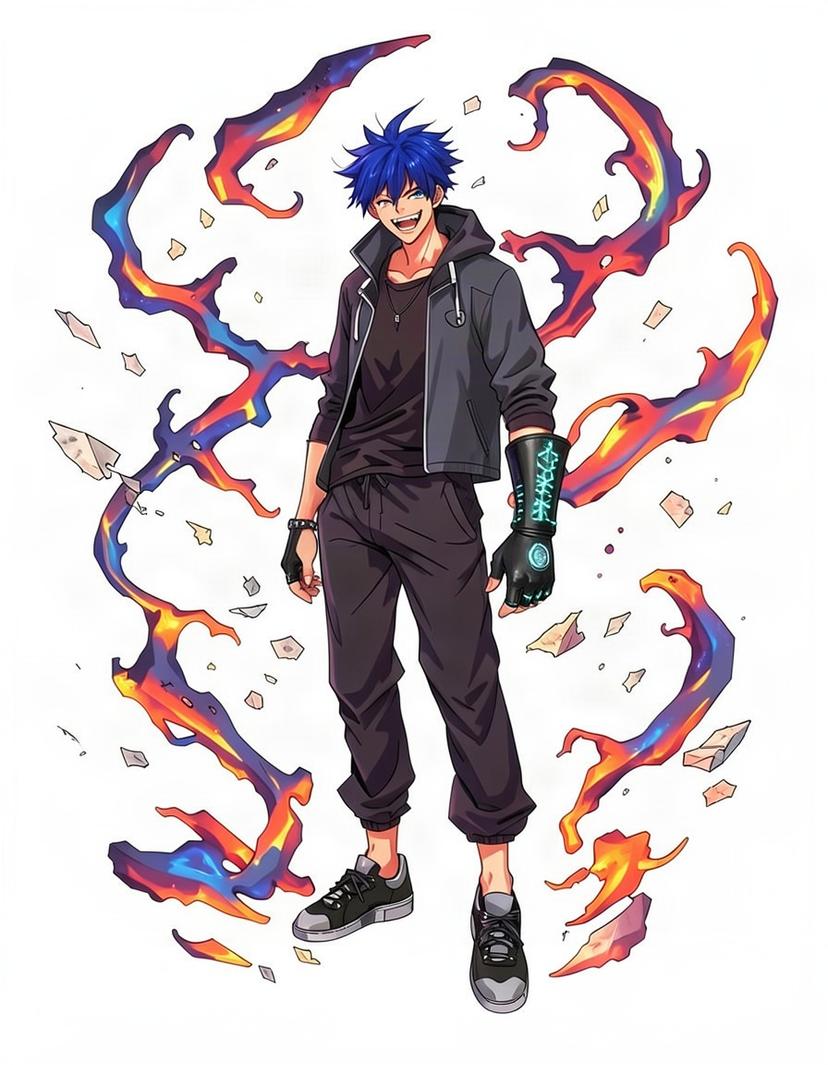 Riku Ieiri, a Jujutsu Kaisen OC made on GenTube