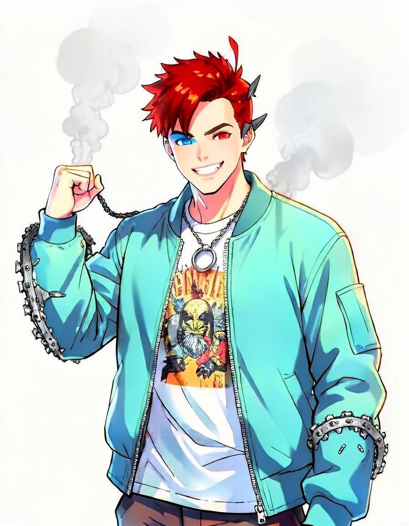 James, a Chainsaw Man OC made on GenTube